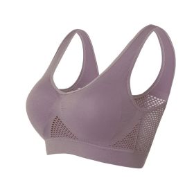 Women Yoga Underwear Padded Crop Tops Underwear Gym Top Yoga Sport Bra Breathable Fitness Running Vest Yoga Bras Sports Type (Color: COFFEE, size: 5XL)