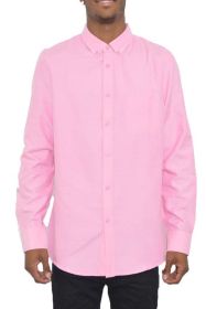 Weiv Men's Casual Long Sleeve Shirts (Color: FOAM GREEN, size: L)