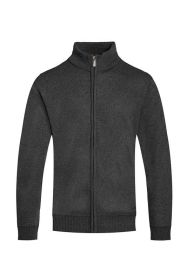 Weiv Mens Solid Full Zip Sweater (Color: Charcoal, size: S)