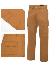 Men's Cargo Pants (Color: Khaki, size: 34)