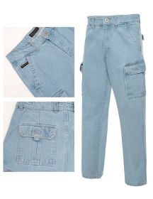 Men's Cargo Pants (Color: LSB, size: 38)