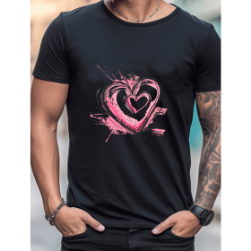 Celebrate in Style with This 100% Cotton Men's Valentine's Day Tee (Style: 181)