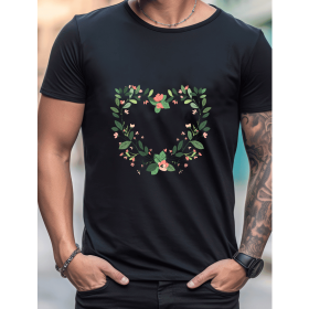 Celebrate in Style with This 100% Cotton Men's Valentine's Day Tee (Style: 217)