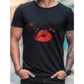 Celebrate in Style with This 100% Cotton Men's Valentine's Day Tee (Style: 187)