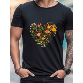 Celebrate in Style with This 100% Cotton Men's Valentine's Day Tee (Style: 219)