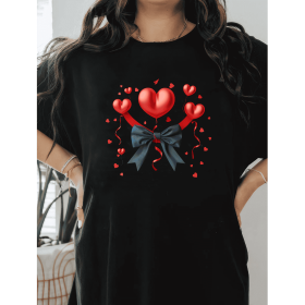 Casual Women's Cotton T-Shirt with Bow Detail - Trendy and Comfortable for Every Season (Style: 151)