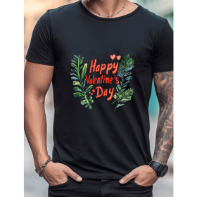 Celebrate in Style with This 100% Cotton Men's Valentine's Day Tee (Style: 247)