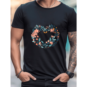 Celebrate in Style with This 100% Cotton Men's Valentine's Day Tee (Style: 273)