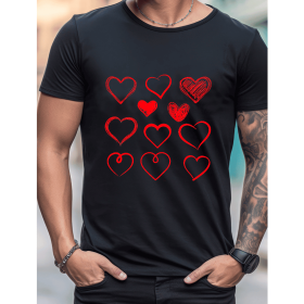 Celebrate in Style with This 100% Cotton Men's Valentine's Day Tee (Style: 259)