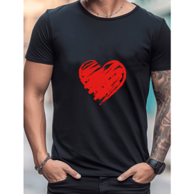 Celebrate in Style with This 100% Cotton Men's Valentine's Day Tee (Style: 254)