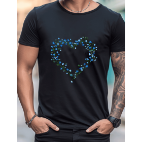Celebrate in Style with This 100% Cotton Men's Valentine's Day Tee (Style: 266)
