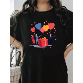 Casual Women's Cotton T-Shirt with Bow Detail - Trendy and Comfortable for Every Season (Style: 364)