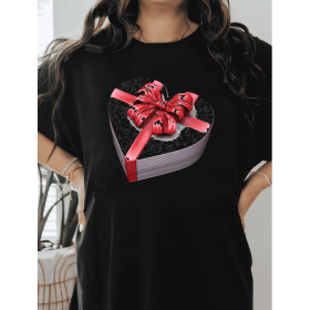 Casual Women's Cotton T-Shirt with Bow Detail - Trendy and Comfortable for Every Season (Style: 497)