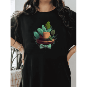 Casual Women's Cotton T-Shirt with Bow Detail - Trendy and Comfortable for Every Season (Style: 227)