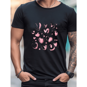 Celebrate in Style with This 100% Cotton Men's Valentine's Day Tee (Style: 480)